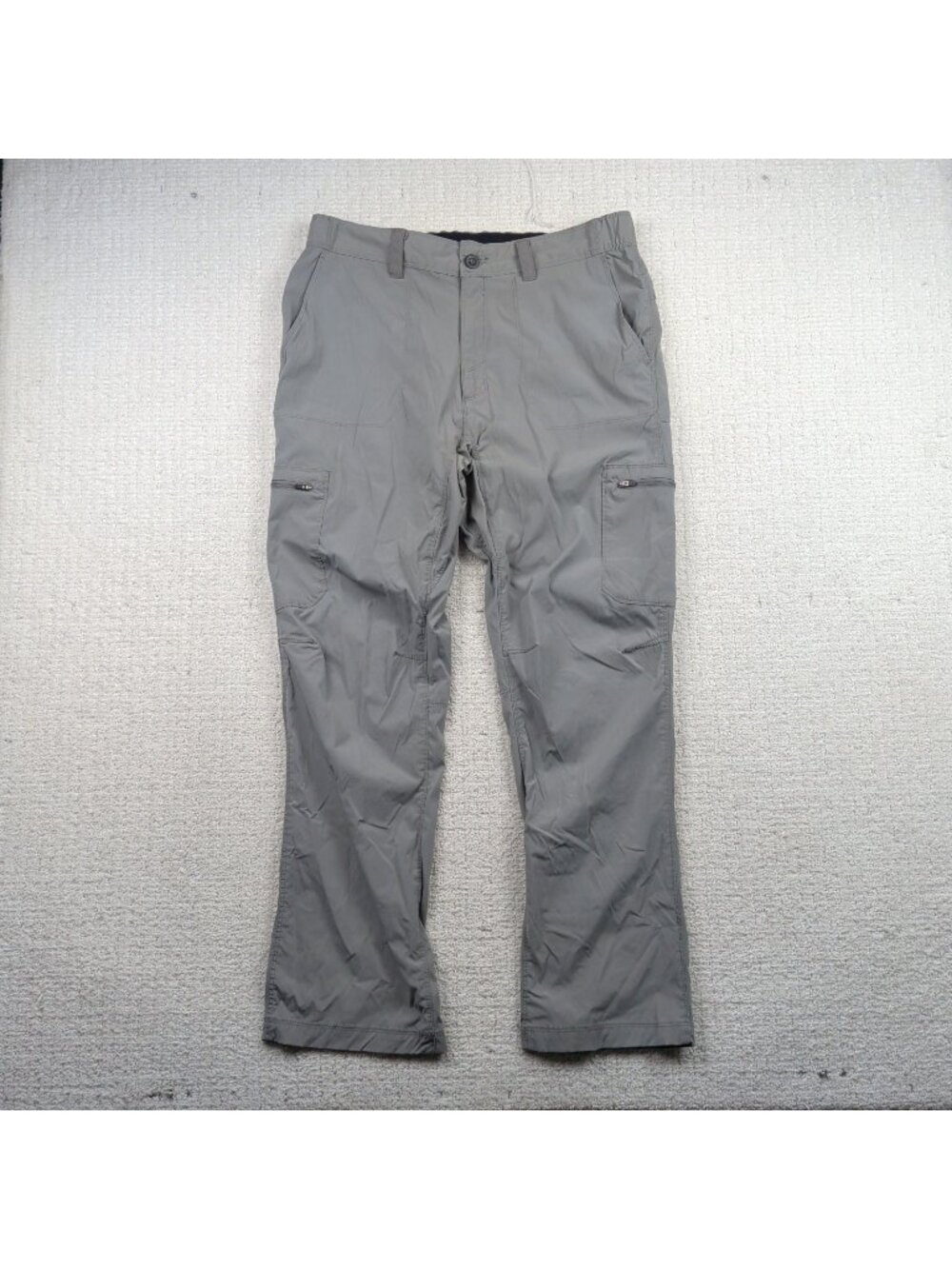 Tilley Cargo Pants Mens 34 x 30 Utility Straight Stretch Hike / Fishing Gray